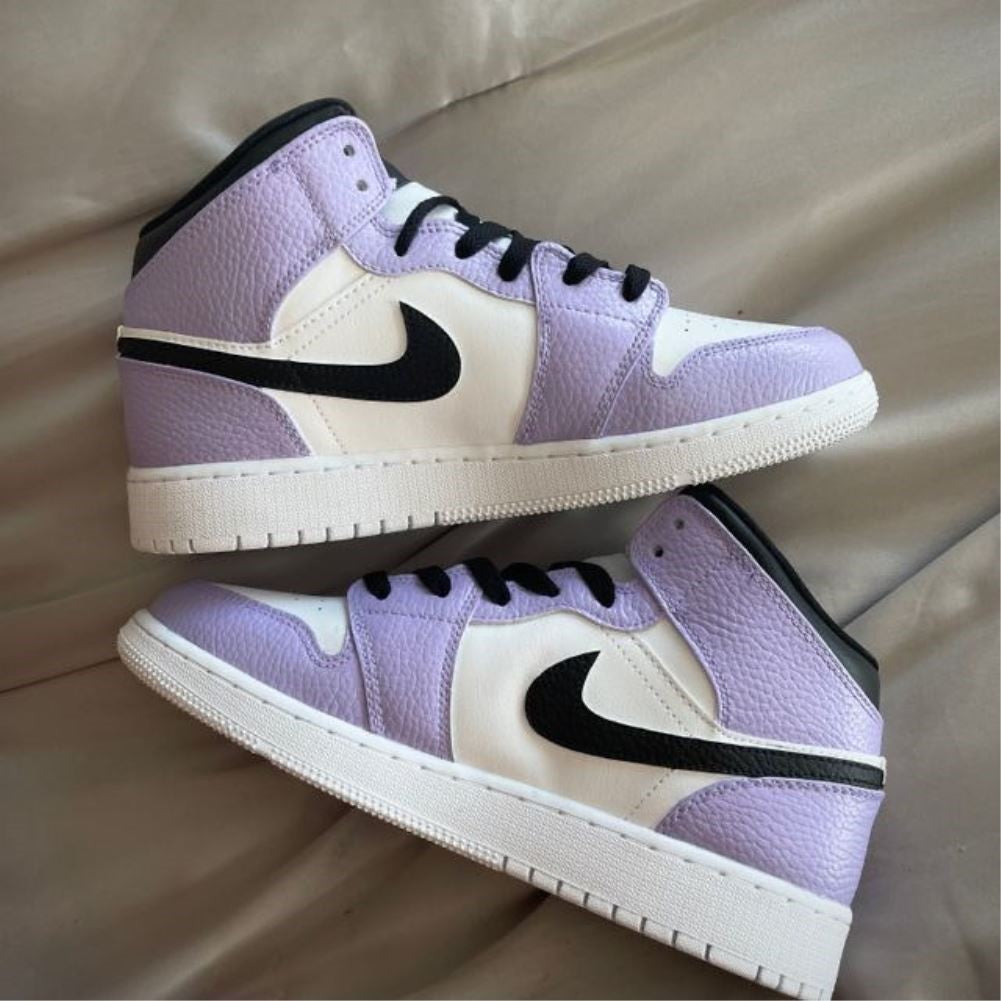 Purple Black Custom Sneakers Air Jordan 1