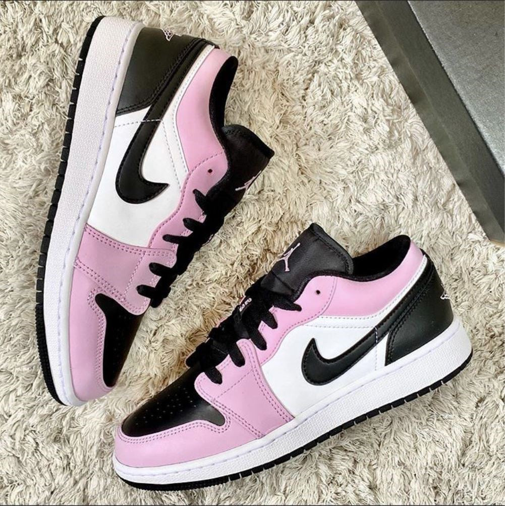 Pearl Pink Sneakers Custom Air Jordan 1 Low