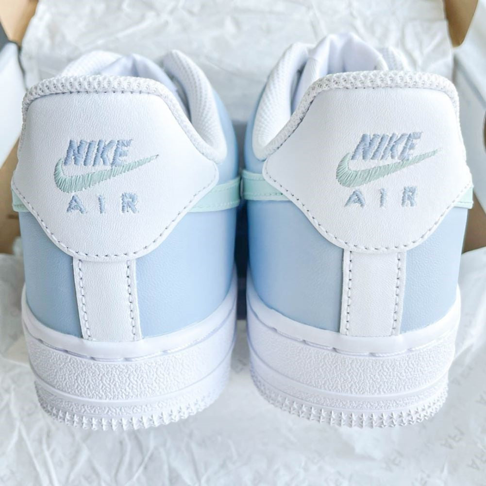 Blue Green Custom Sneakers Air Force 1