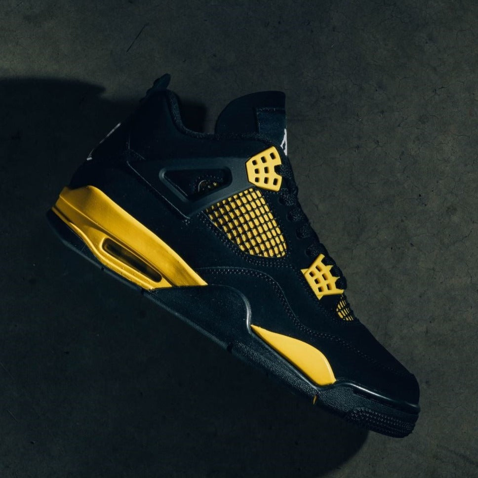 Thunder Yellow Custom Sneakers Air Jordan 4