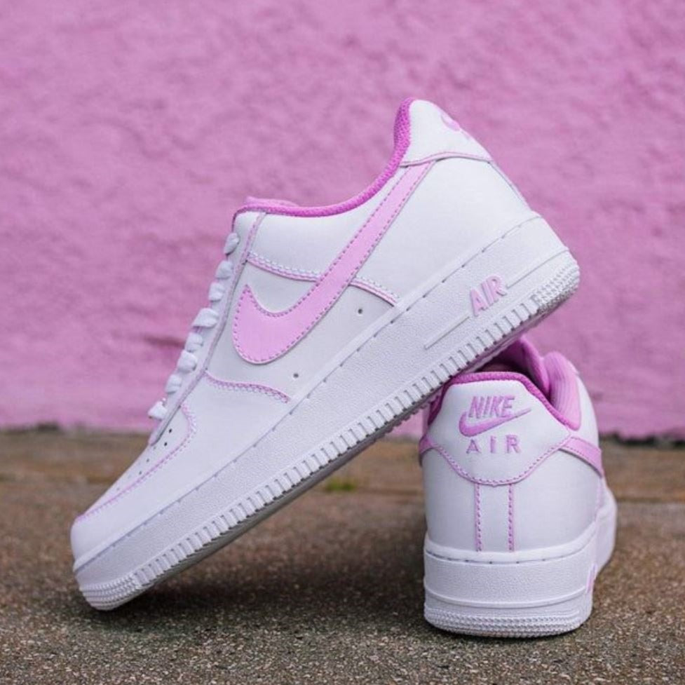 Pink Lines Custom Sneakers Air Force 1