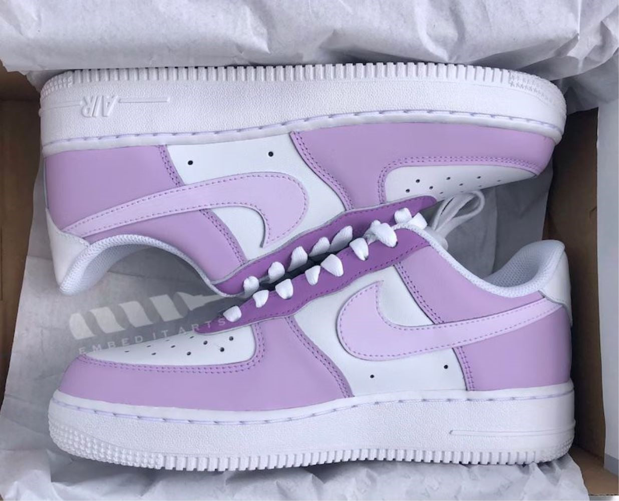 Lavender Purple Custom Sneakers Air Force 1