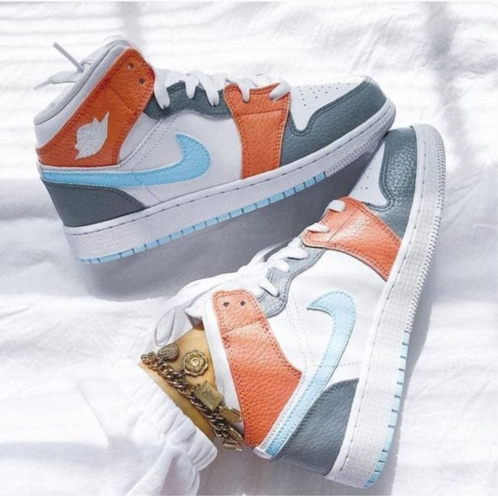 Tricolor Custom Sneakers Air Jordan 1