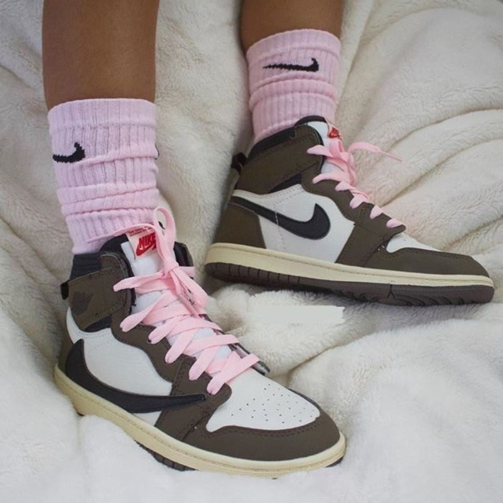 Travis Scott Mocha Sneakers Custom Air Jordan 1 High