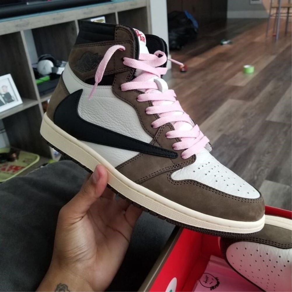 Travis Scott Mocha Sneakers Custom Air Jordan 1 High