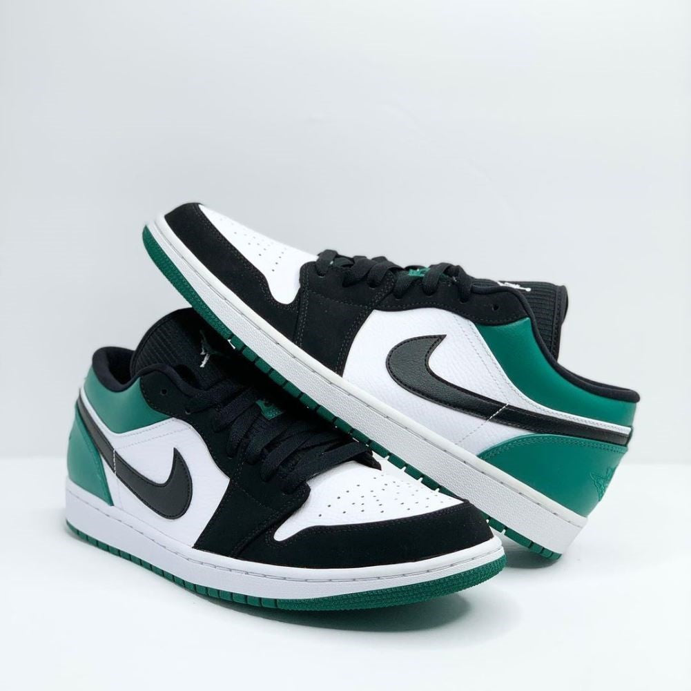 Dark Green Custom Sneakers Air Jordan 1 Low