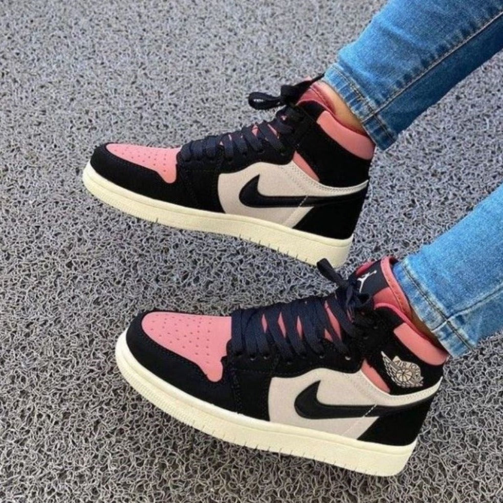 Black Pink Sneakers Custom Air Jordan 1