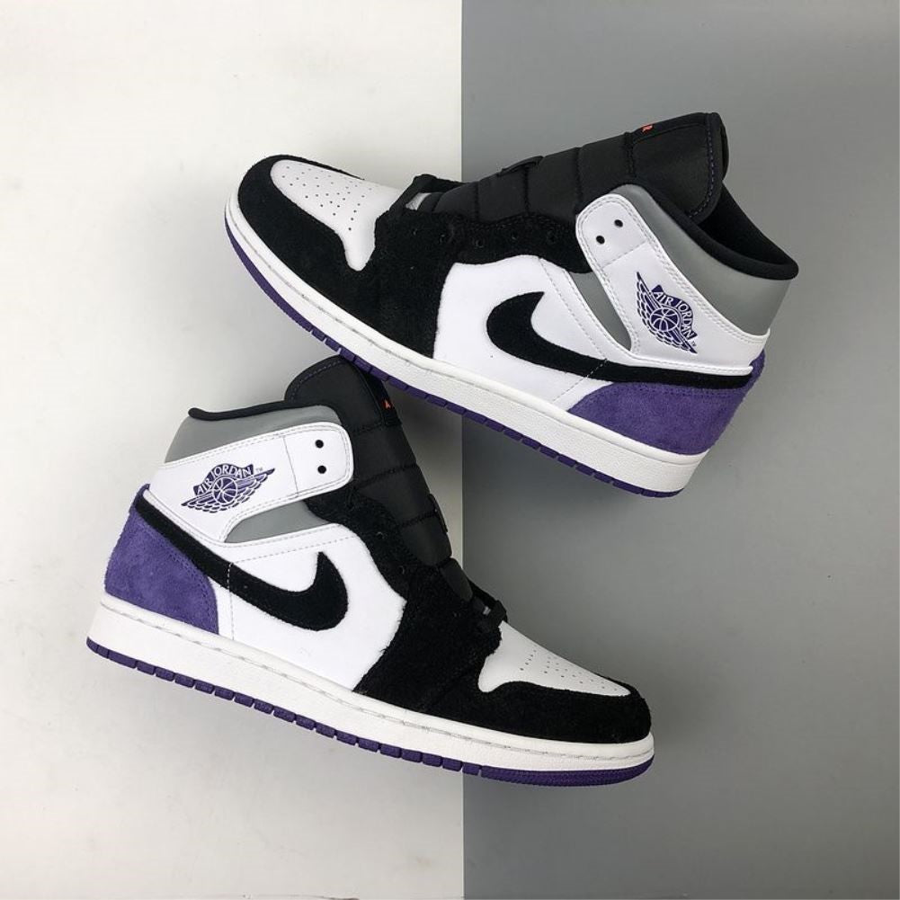 Purple Black Sneakers Custom Air Jordan 1