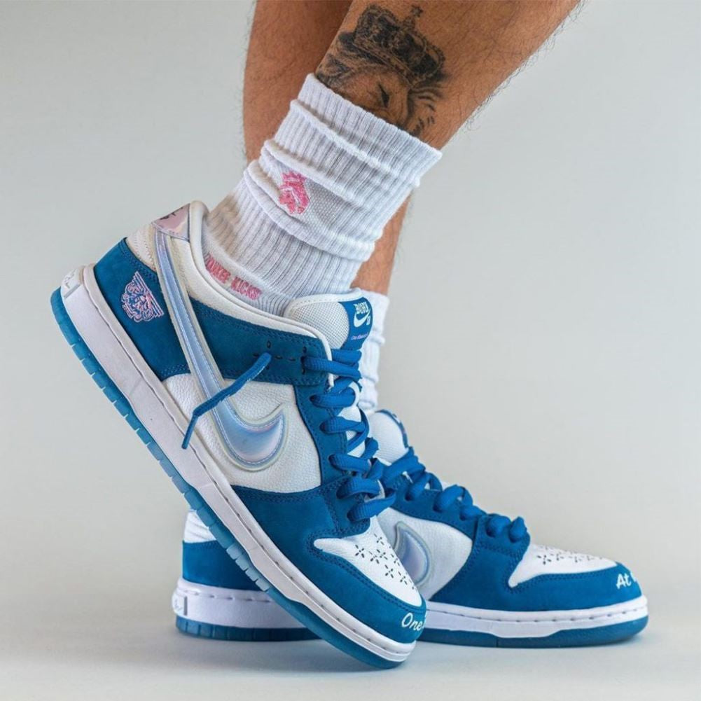 Blue Reflective Custom Sneakers Dunk