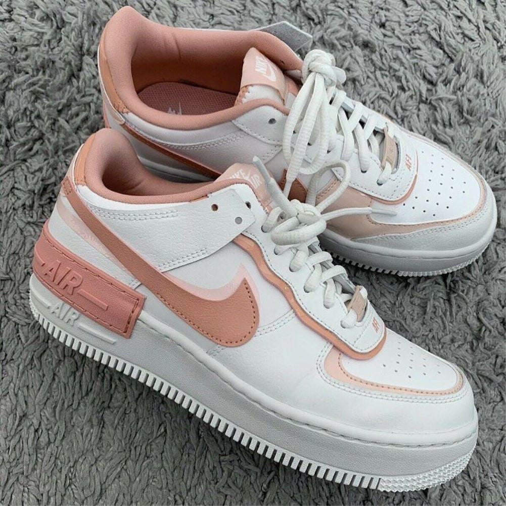 Orange Shadow Sneakers Custom Air Force 1