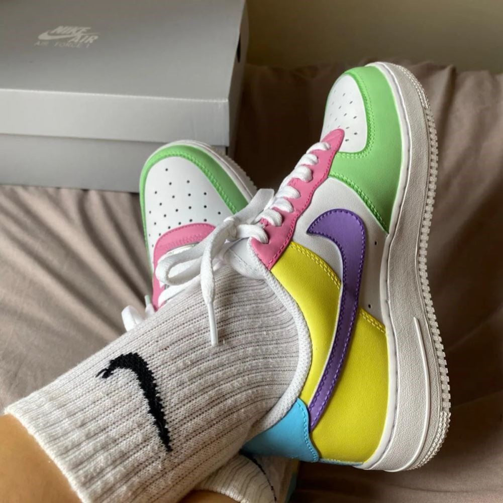 Macaron Block Custom Sneakers Air Force 1