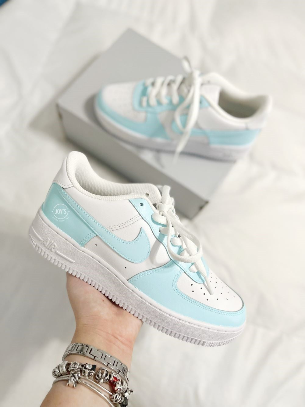 Soft Blue Custom Sneakers Air Force 1