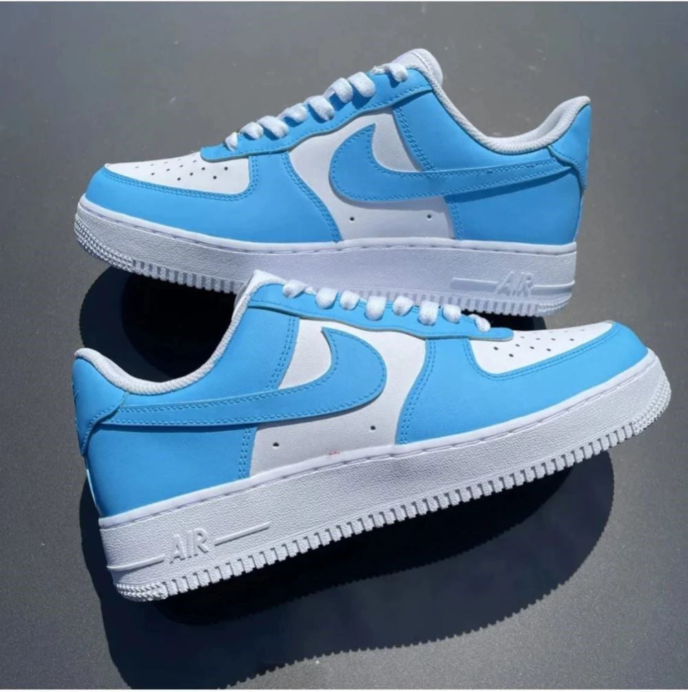 Blue Sky Custom Sneakers Air Force 1