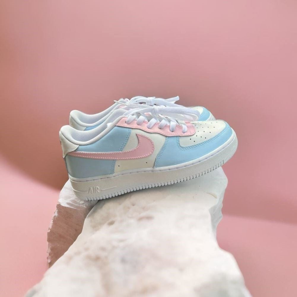 Blue Pink  Custom Sneakers Air Force 1