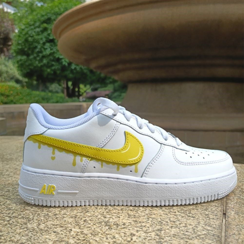 Yellow Drip Custom Sneakers Air Force 1