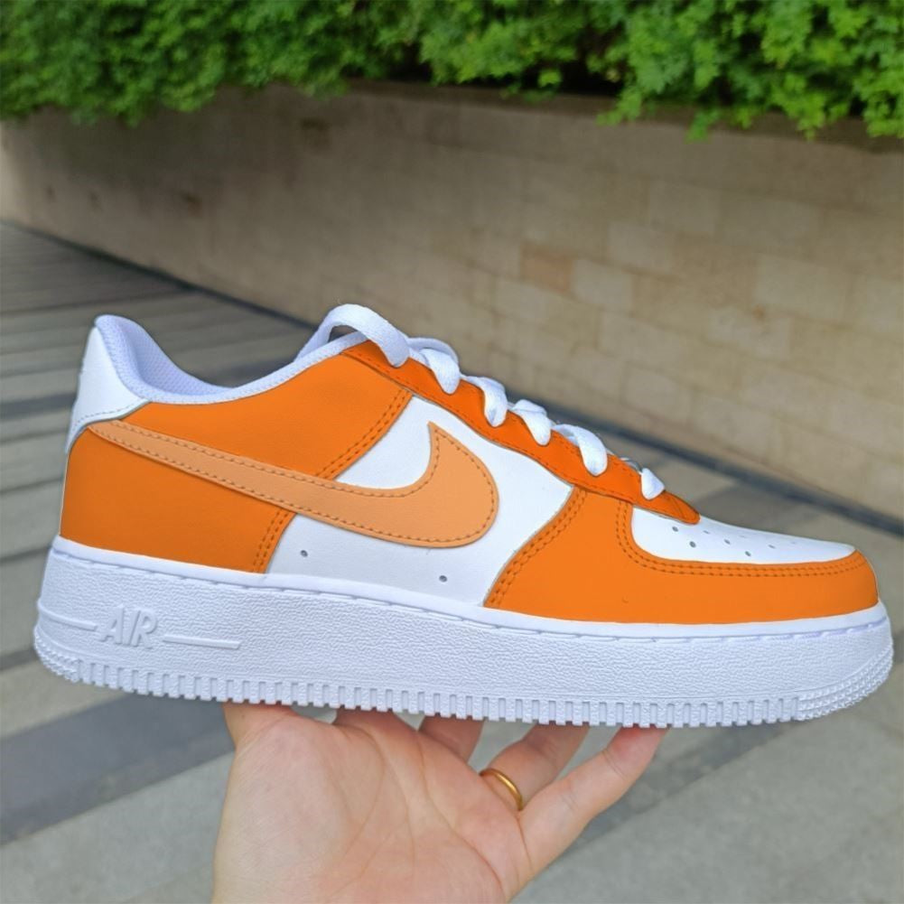 Orange Custom Sneakers Air Force 1