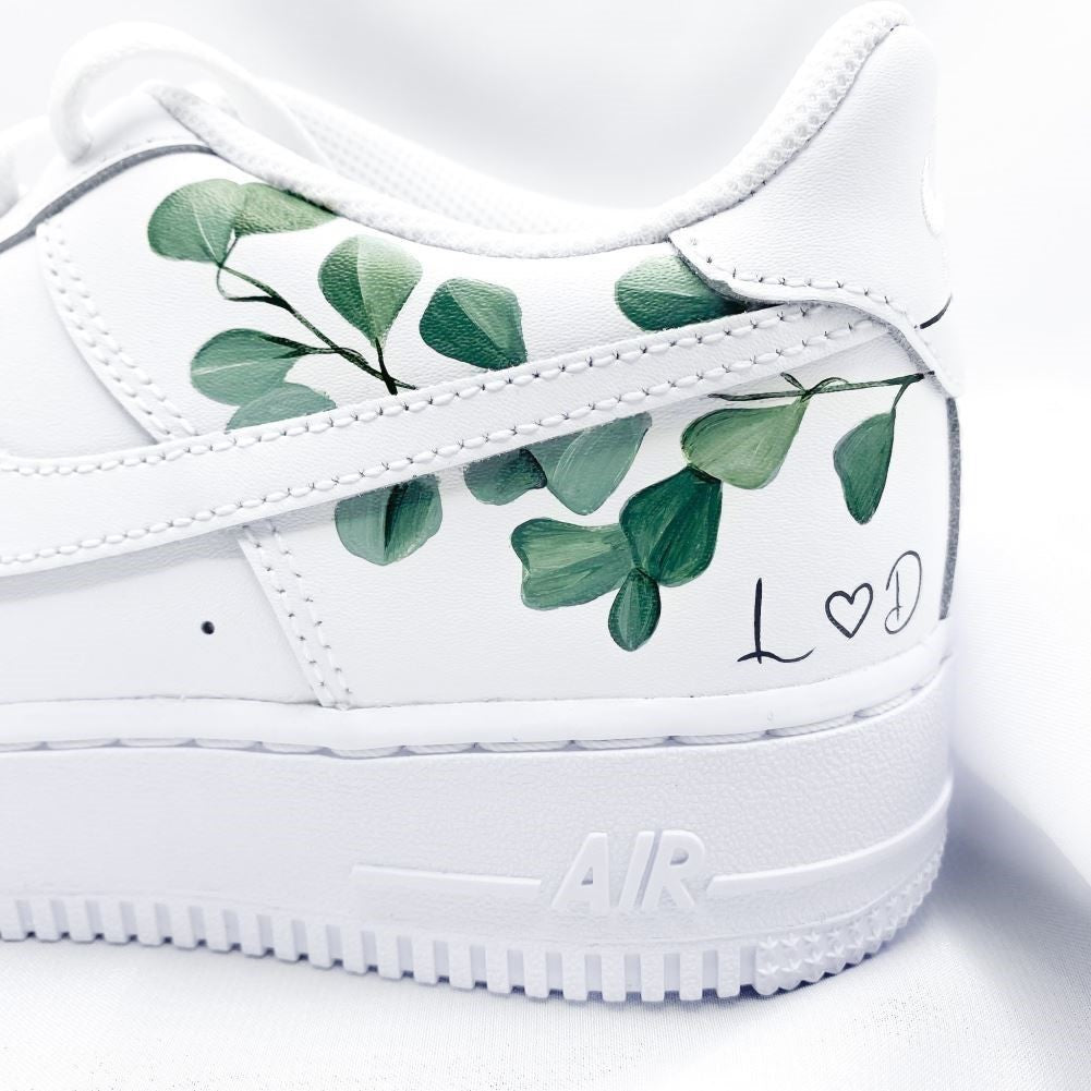 Green Leaves Custom Sneakers Air Force 1