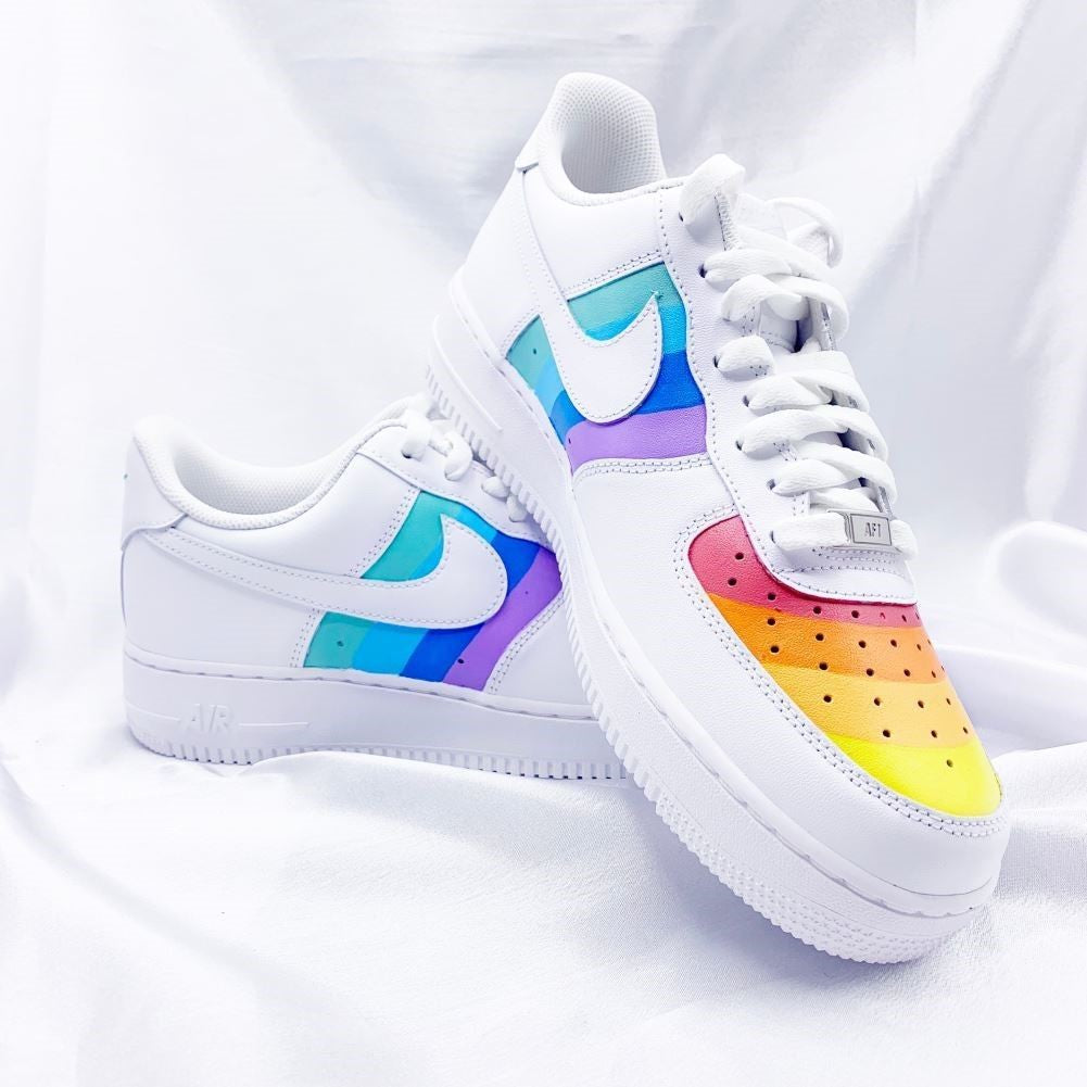 Rainbow Smooth Custom Sneakers Air Force 1