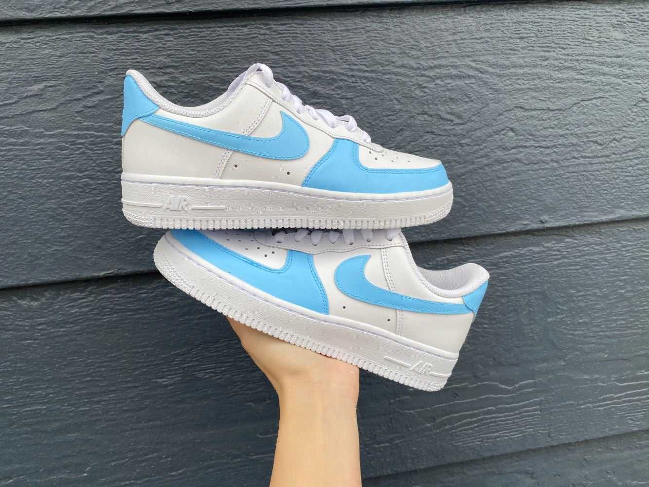 Blue Custom Sneakers Air Force 1