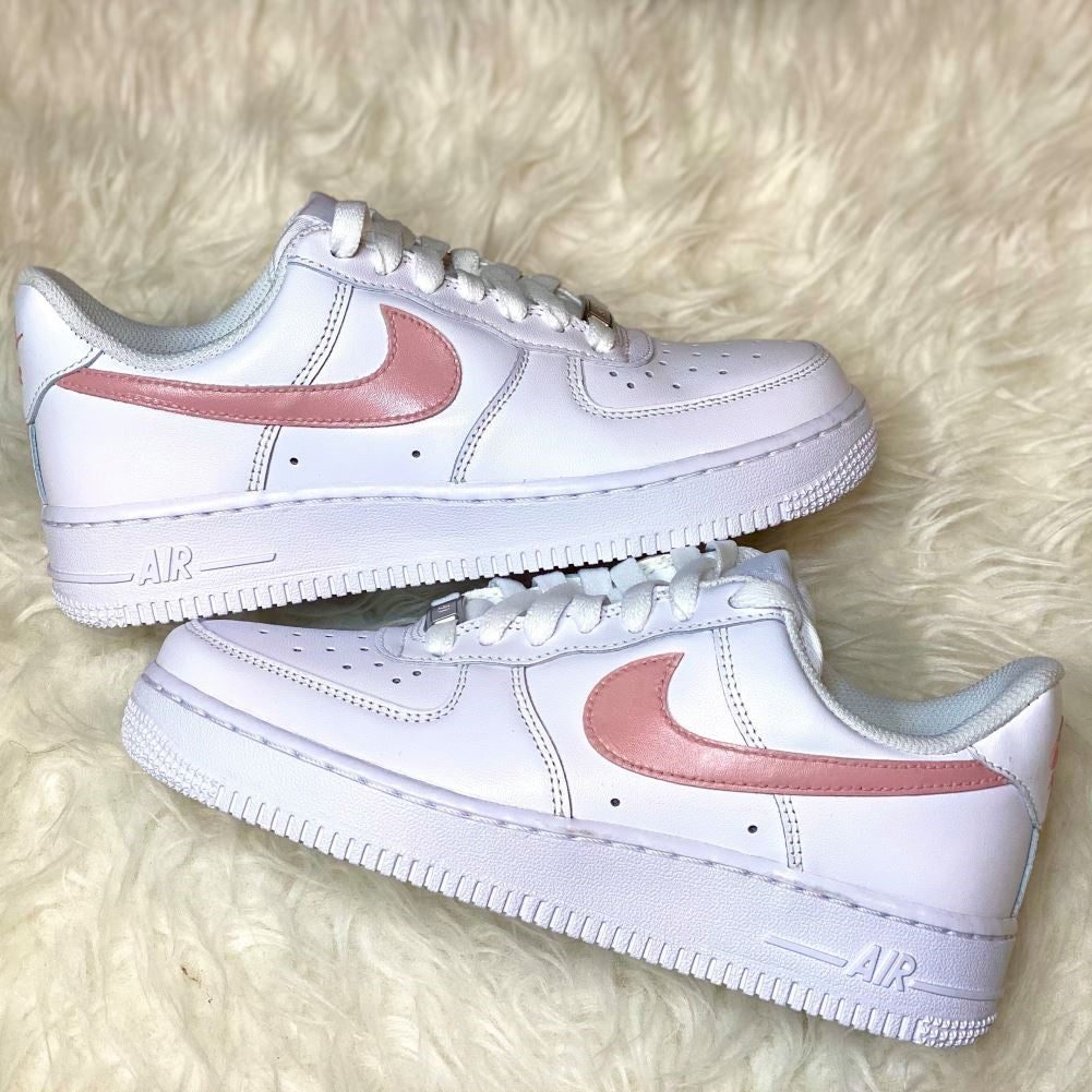 Pink Smooth Custom Sneakers Air Force 1