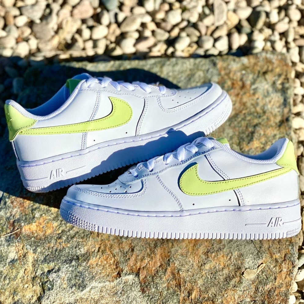 Neon Yellow Custom Sneakers Air Force 1