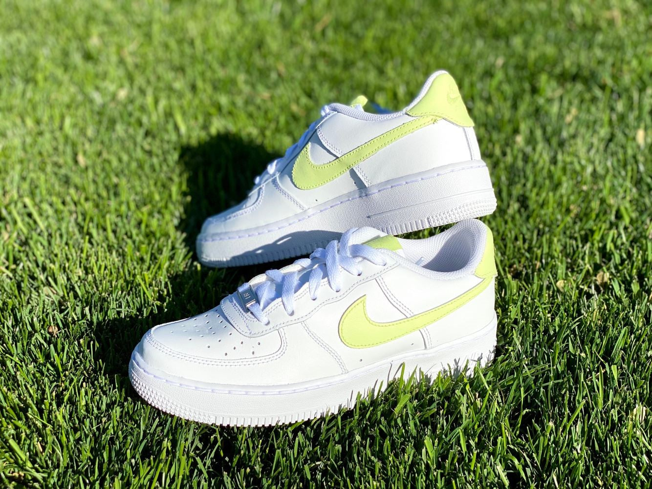 Neon Yellow Custom Sneakers Air Force 1