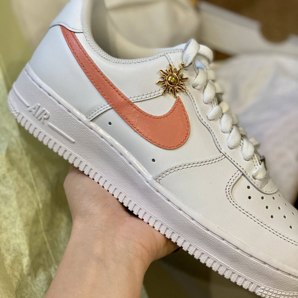 Orange Custom Sneakers Air Force 1