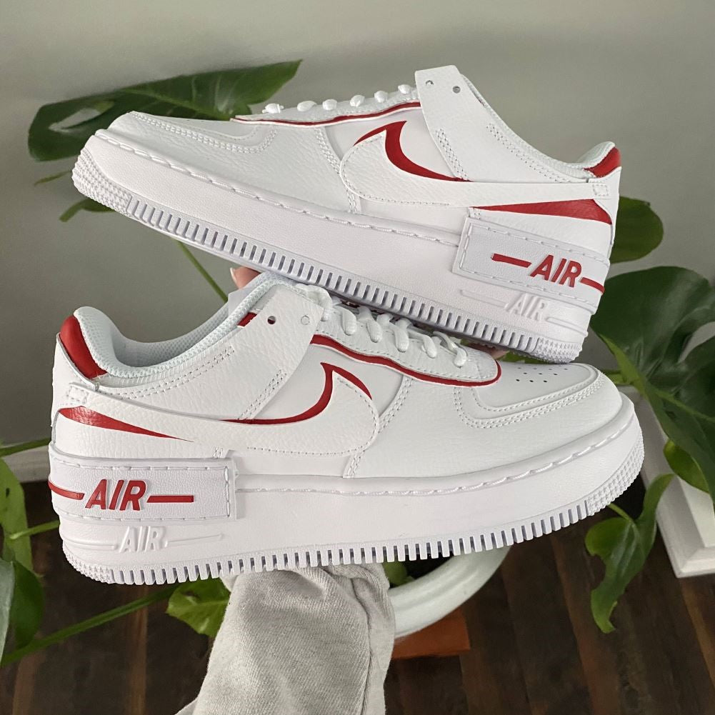 Red Shadow Custom Sneakers Air Force 1