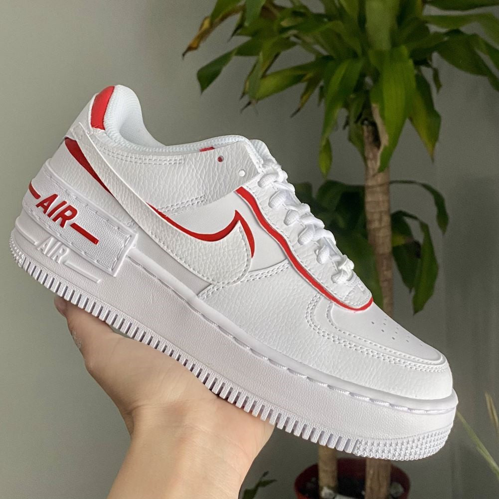 Red Shadow Custom Sneakers Air Force 1