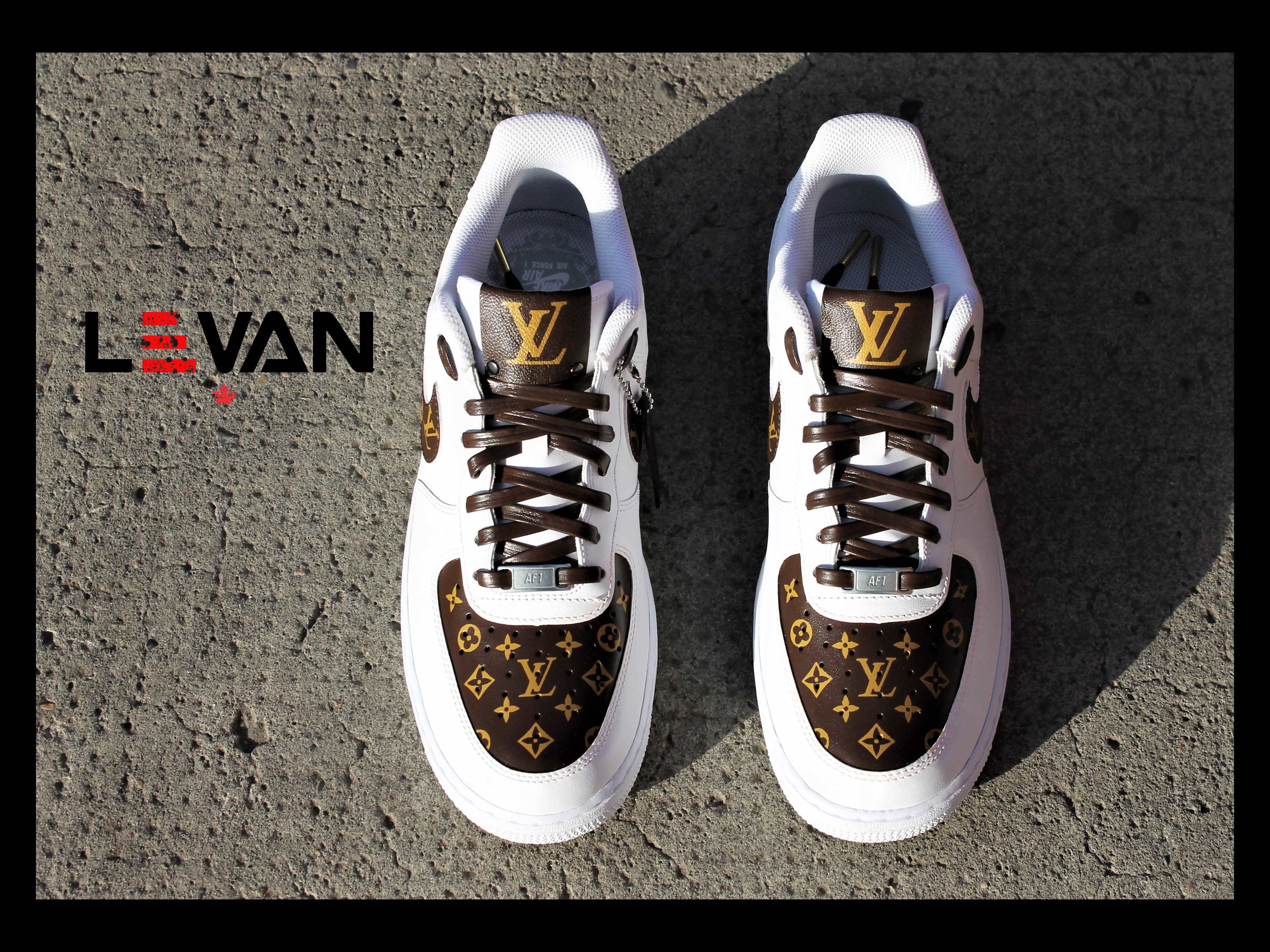 REAL COLOR LV Custom Sneakers Air Force 1