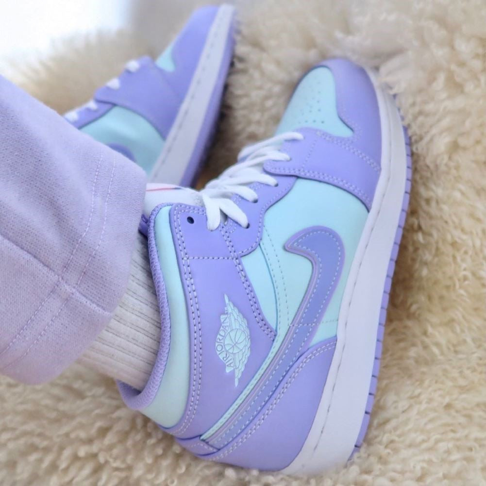 Blue Purple Sneakers Custom Air Jordan 1