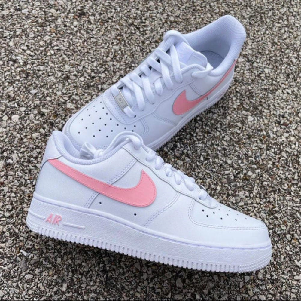 Pink Smooth Custom Sneakers Air Force 1