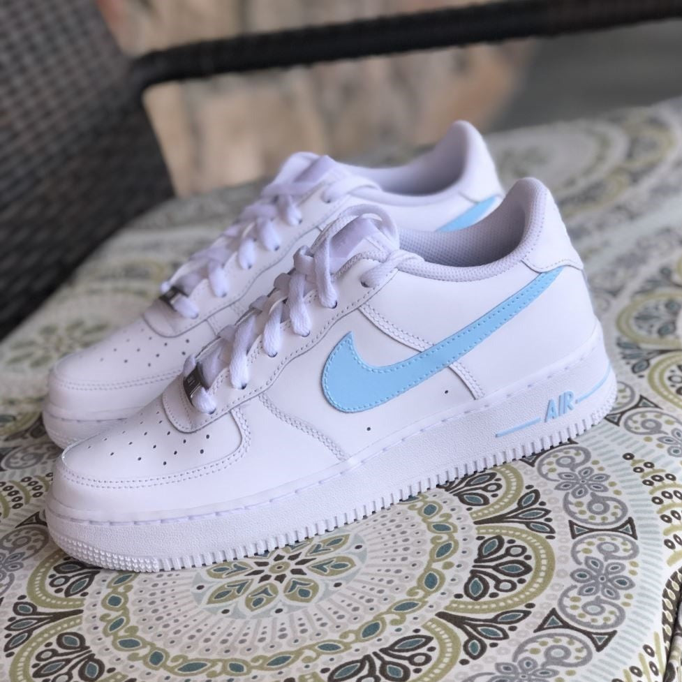 Baby Blue Custom Sneakers Air Force 1