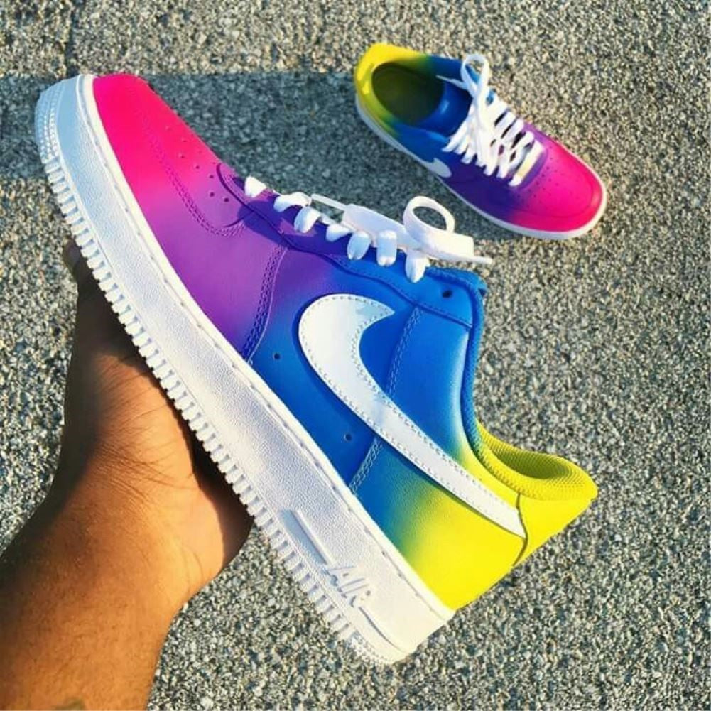 Colors Gradient Custom Sneakers Air Force 1