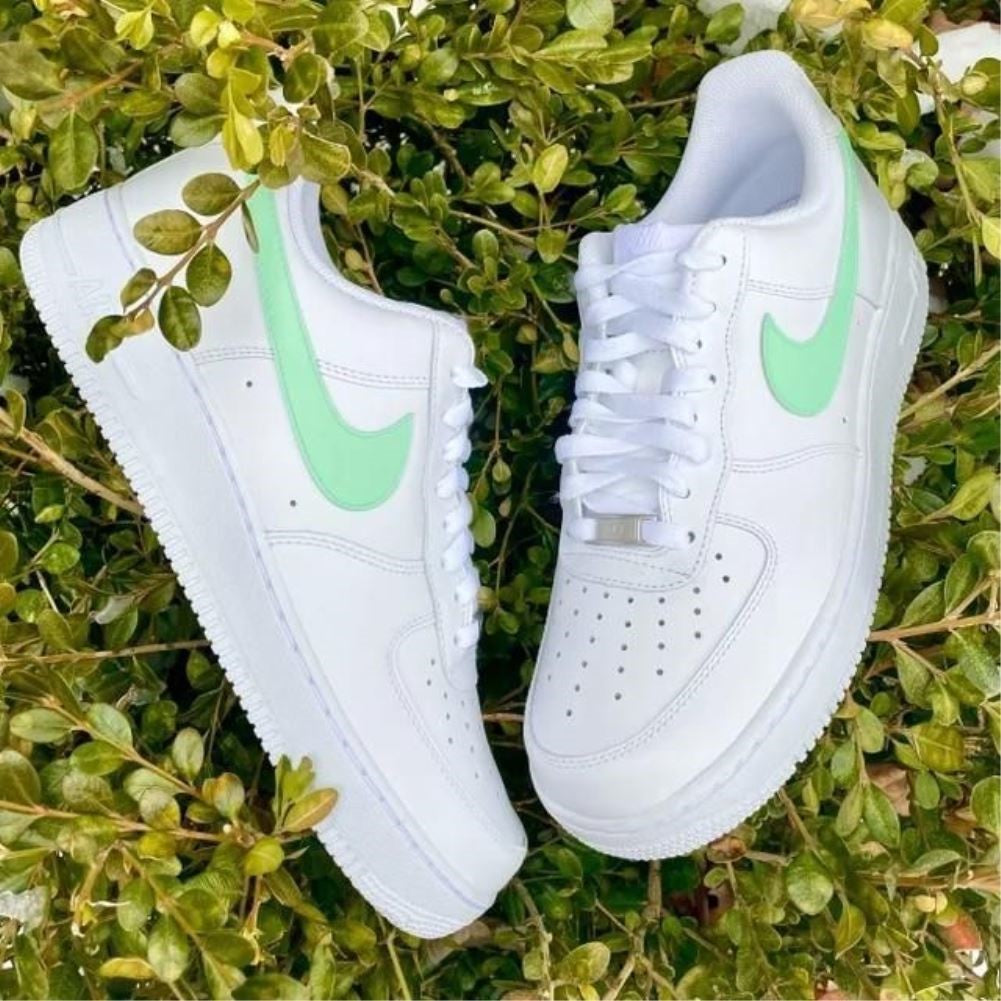 Soft Green Custom Sneakers Air Force 1