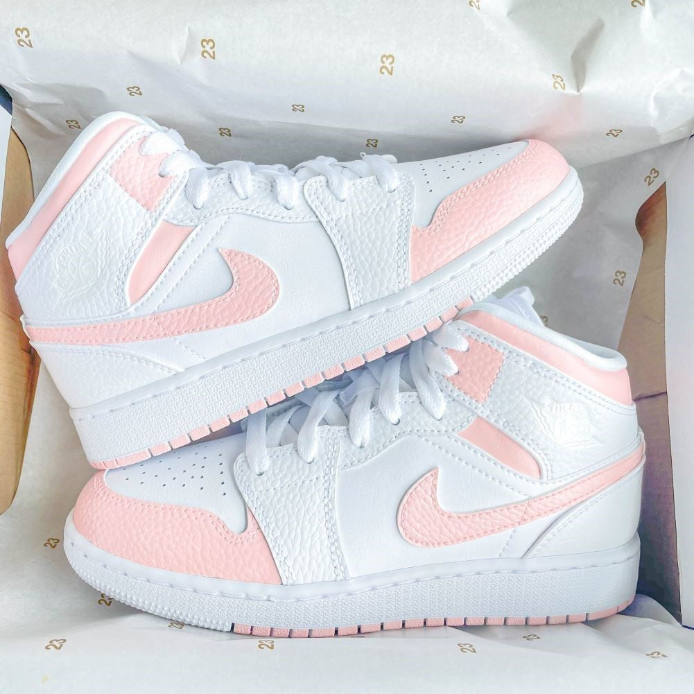 Pearl Pink Custom Sneakers Air Jordan 1