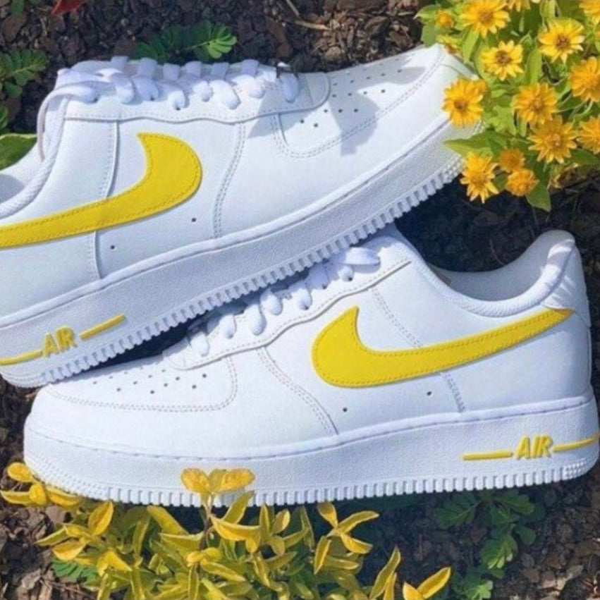 Yellow Custom Sneakers Air Force 1