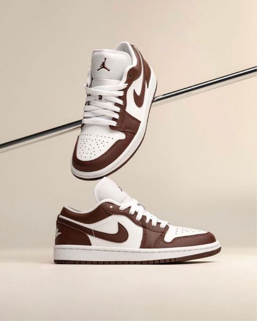 Dark Brown Sneakers Custom Air Jordan 1 Low