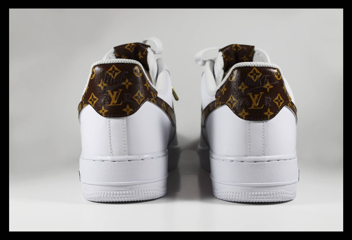 Brown LV Custom Sneakers Air Force 1