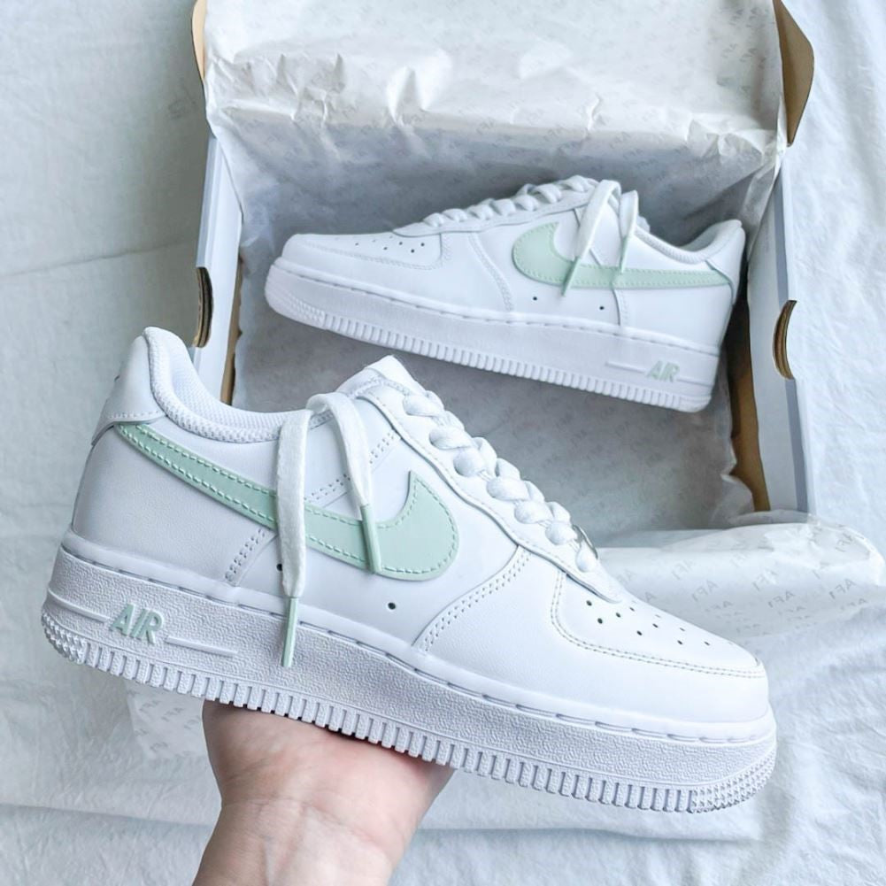 Soft Green Custom Sneakers Air Force 1