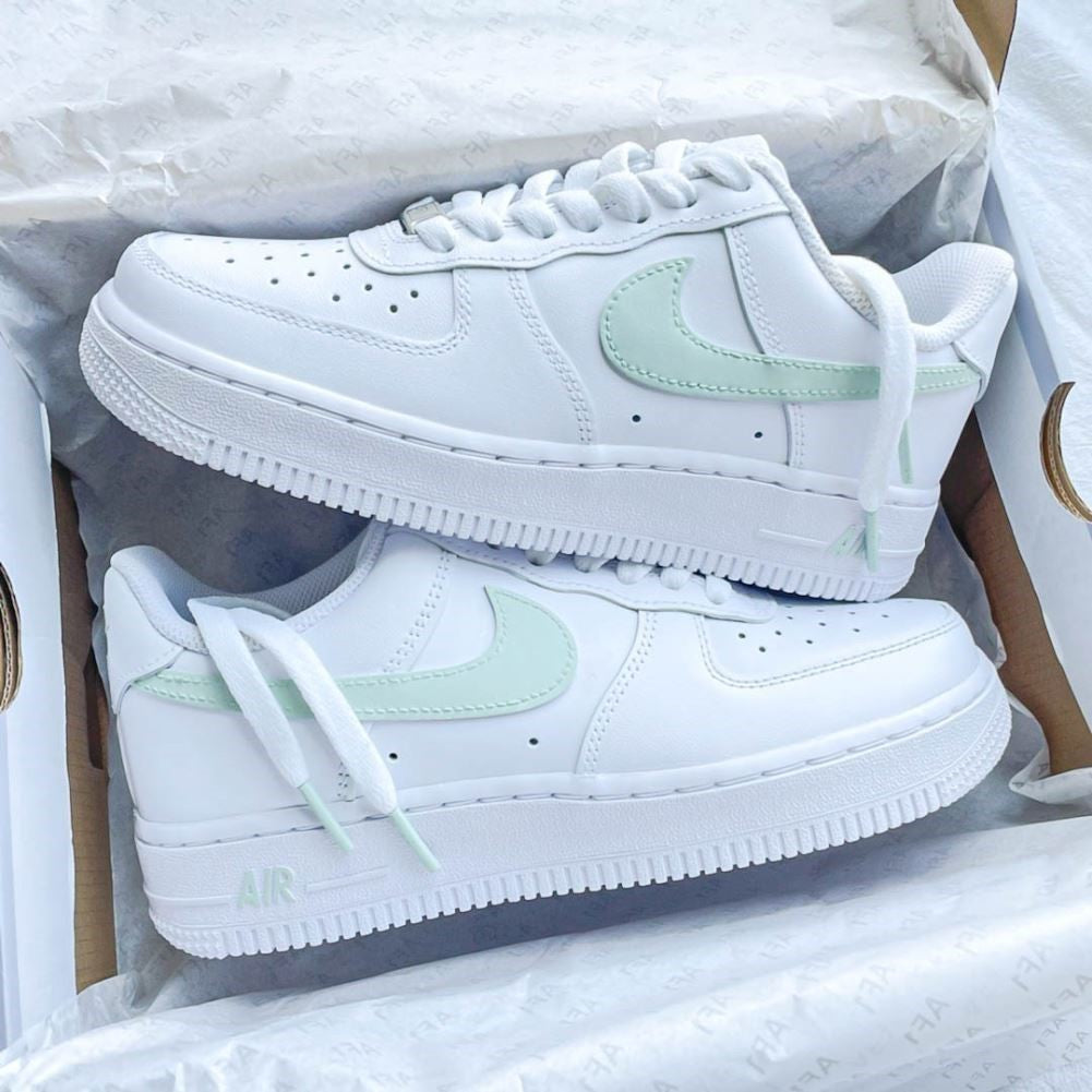 Soft Green Custom Sneakers Air Force 1