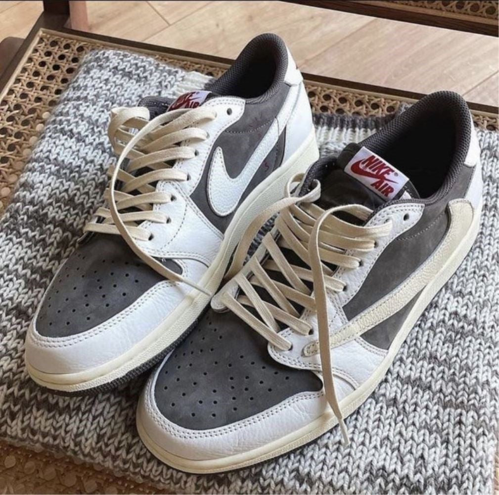 Travis Scott Beige Mocha Sneakers Custom Air Jordan 1