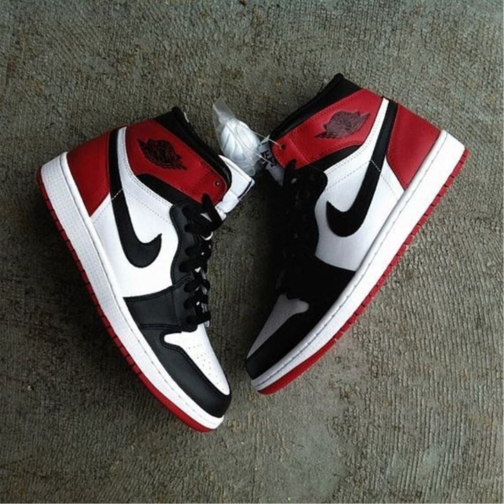 Red Black Sneakers Custom Air Jordan 1