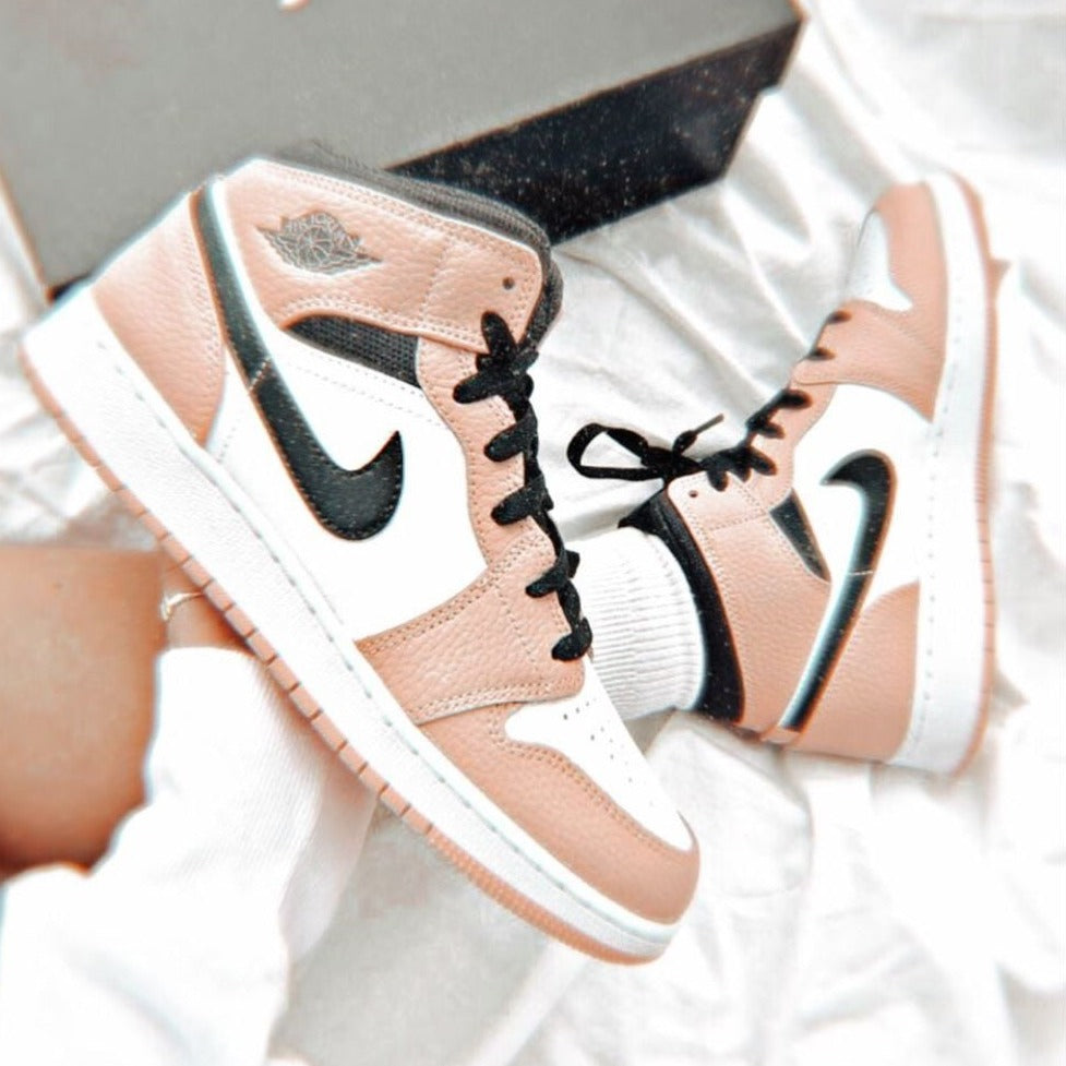 Quartz Pink Sneakers Custom Air Jordan 1