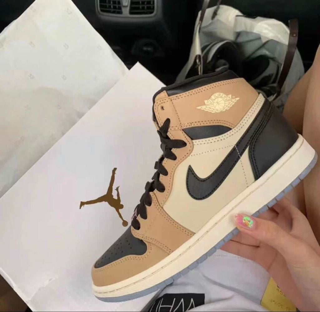 Brown Black Custom Sneakers Air Jordan 1