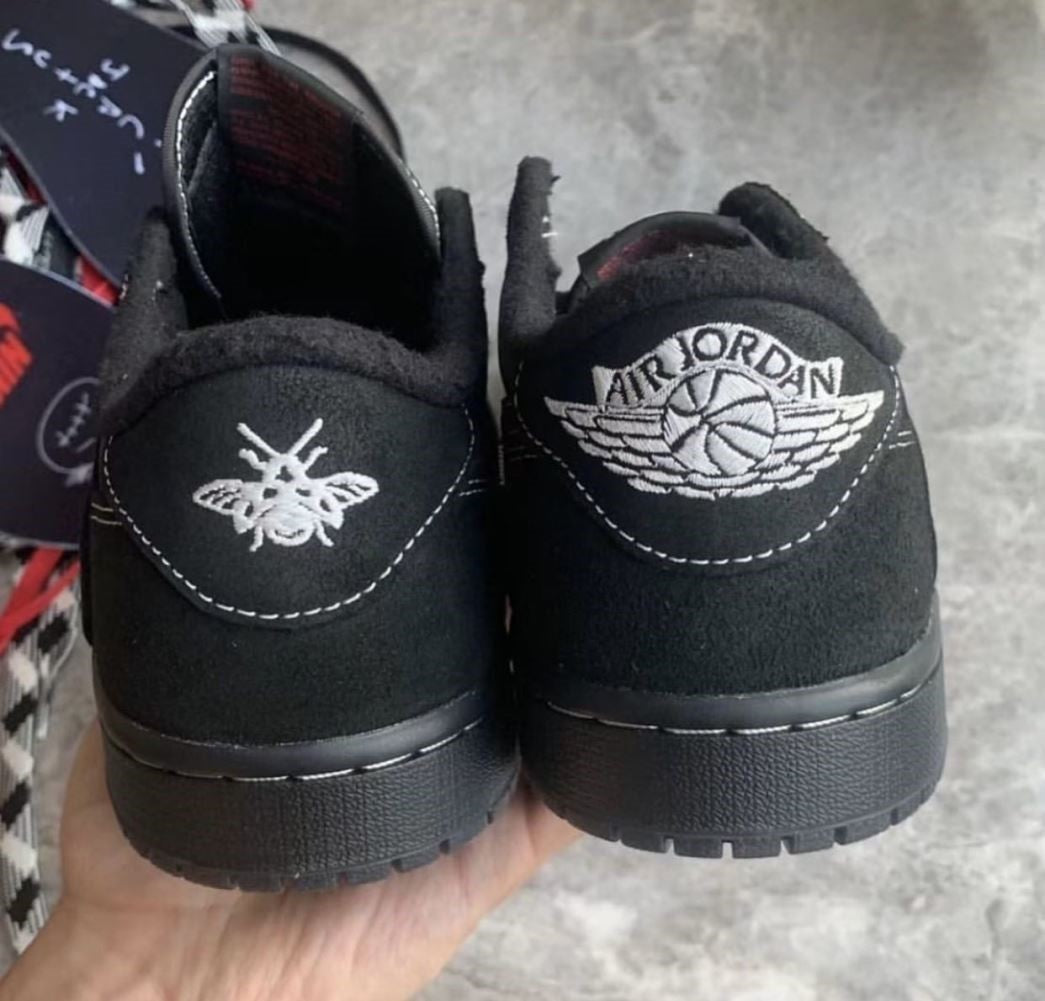 Travis Scott Black Phantom Sneakers Custom Air Jordan 1