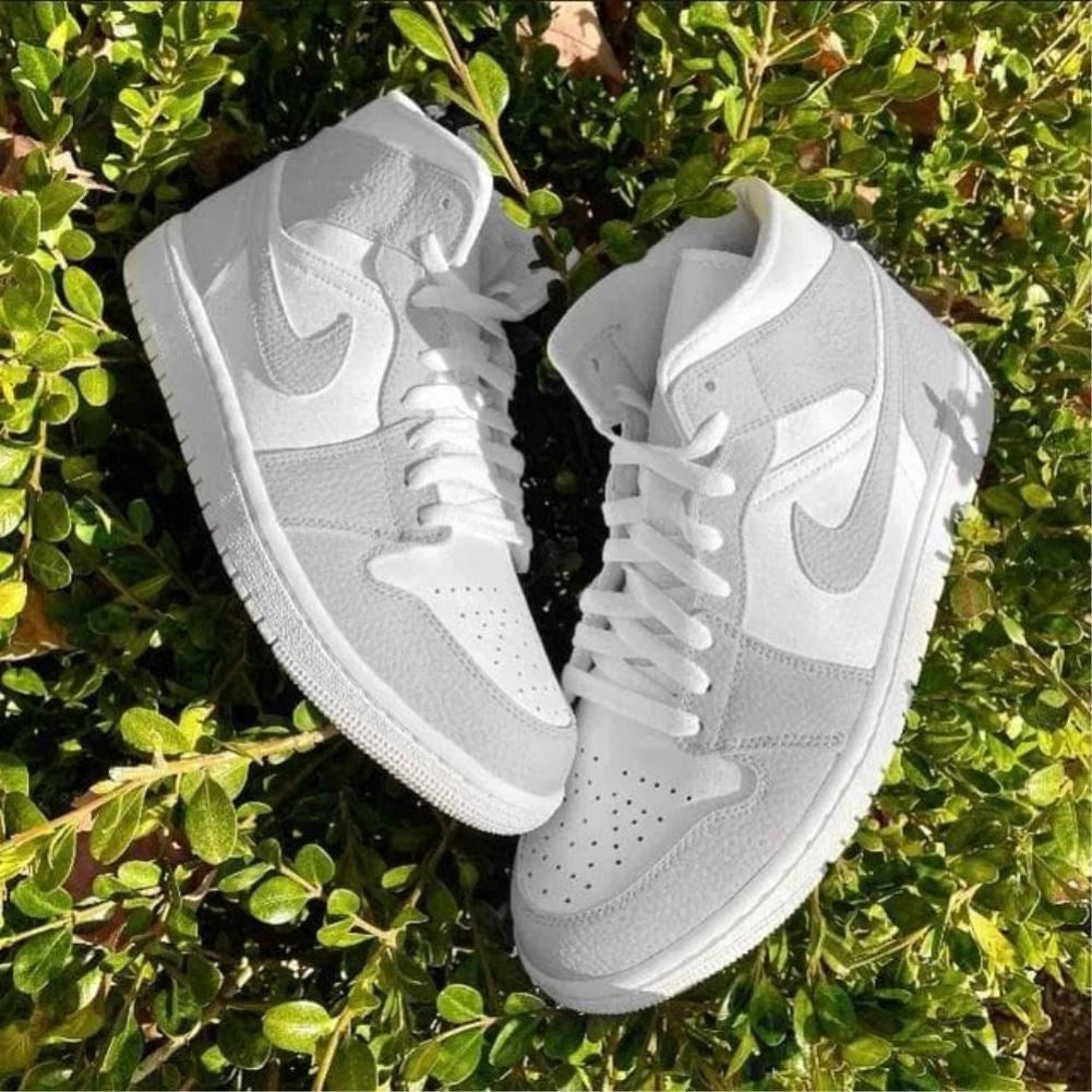 Grey Custom Sneakers Air Jordan 1