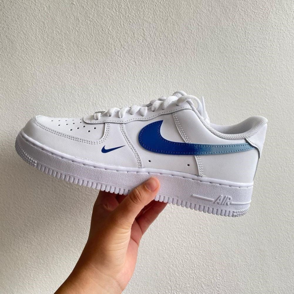 Blue Gradient Custom Sneakers Air Force 1