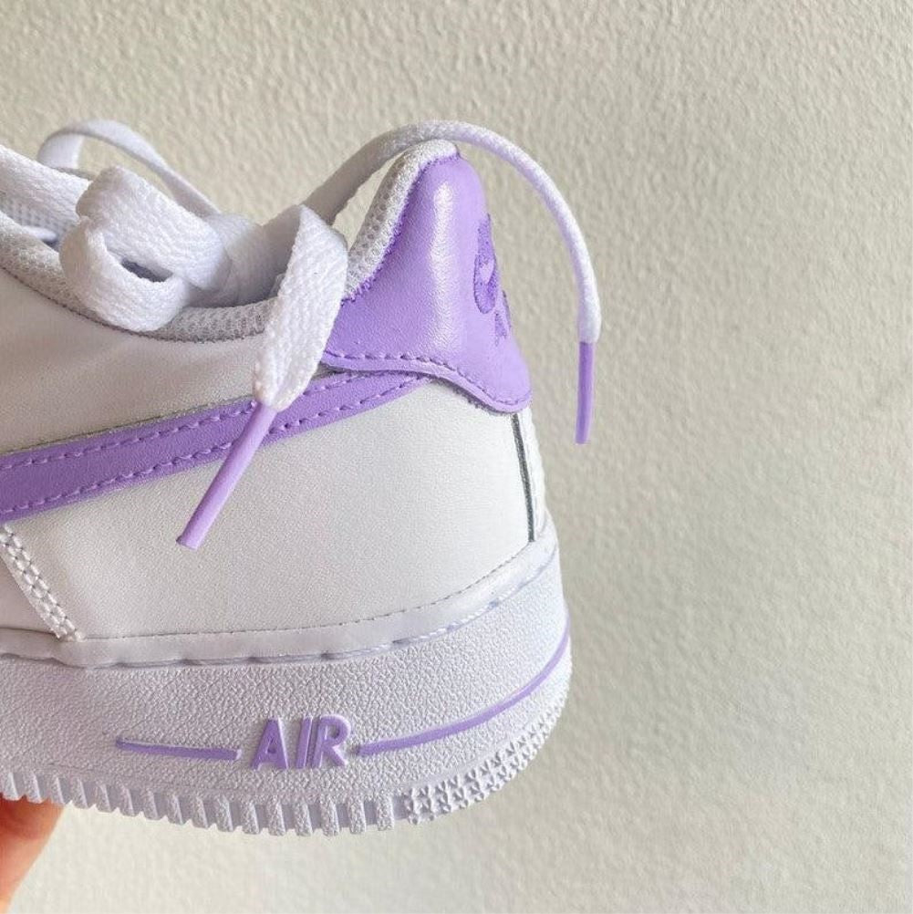 Purple Smooth Custom Sneakers Air Force 1