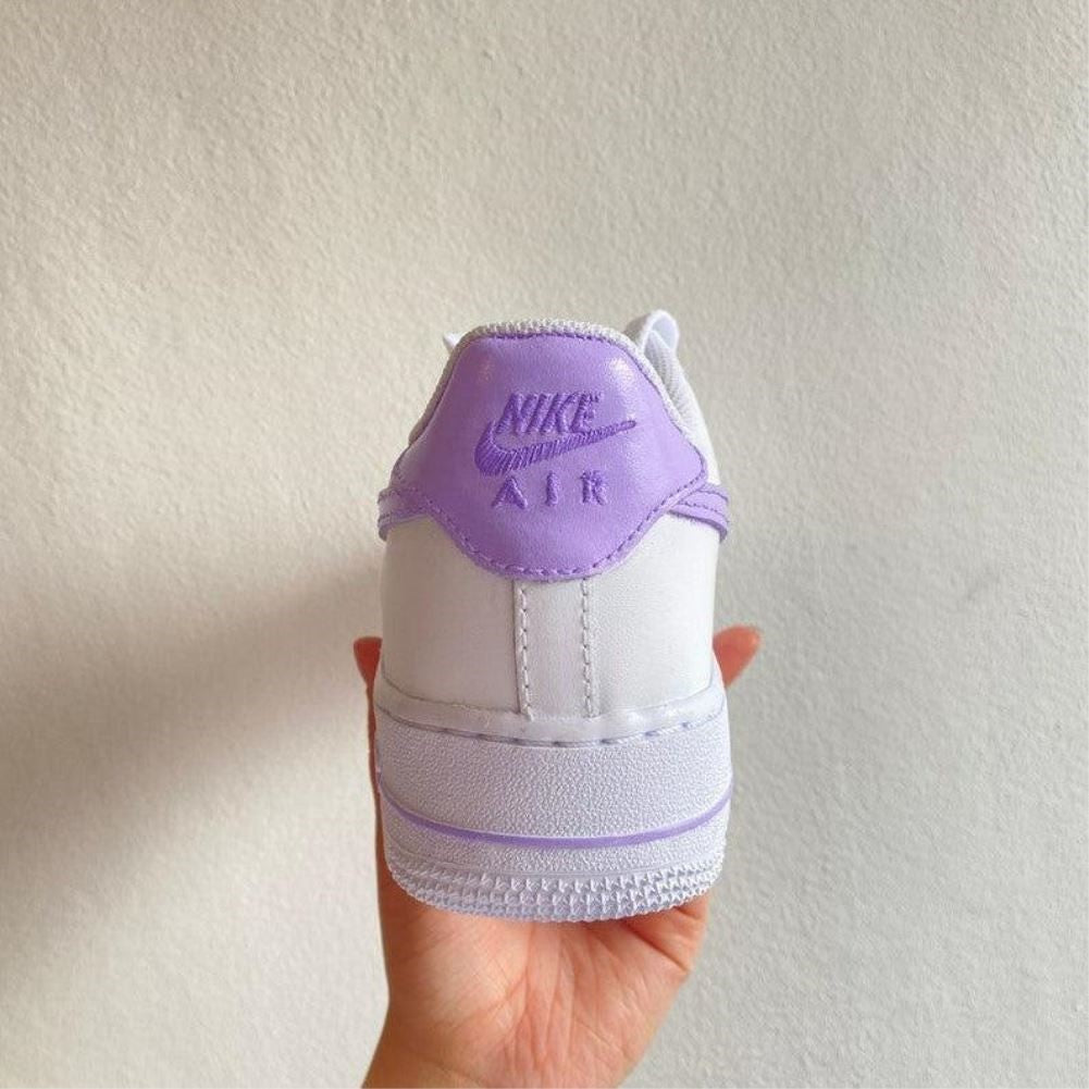 Purple Smooth Custom Sneakers Air Force 1